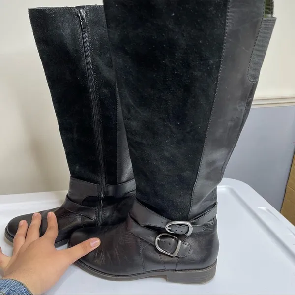 Lucky brand black‎ tall riding boots size 7.5 - Image 2