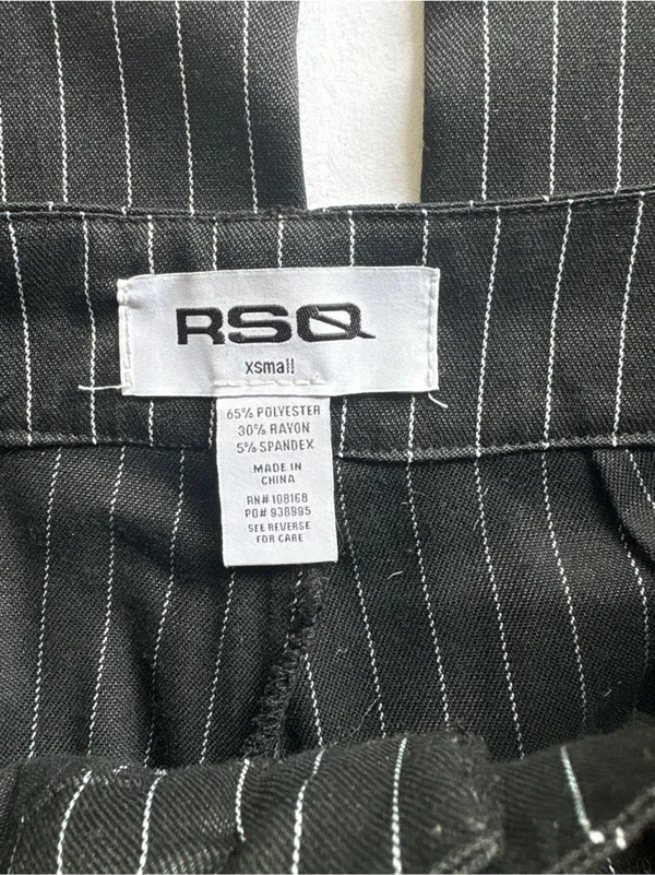 RSQ Alt Pinstripe Straight Leg Trousers - Image 3