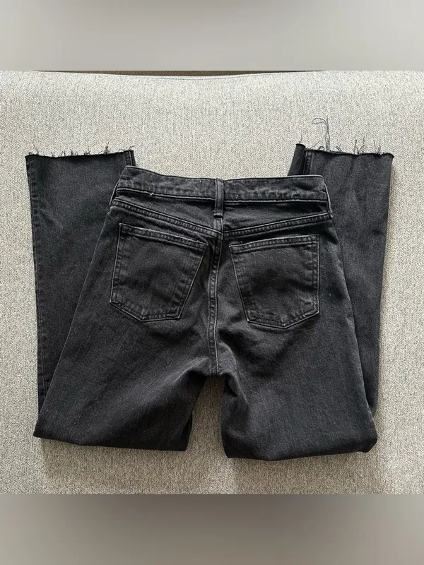 Abercrombie & Fitch Mid Rise Straight Leg Jeans Size 24 - Image 8