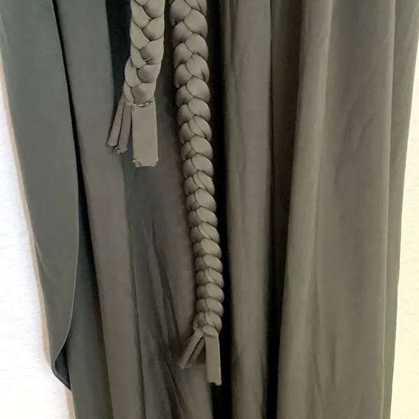 NWT MISA Los Angeles Irina Rope Belt‎ Dress in Olive Green - Image 8