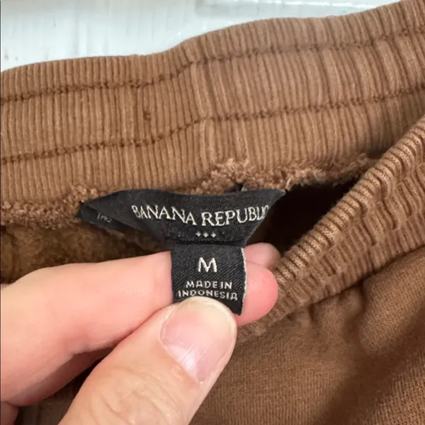 Banana Republic Women’s Cinnamon Brown Fleece Mockneck 2 pc Sweatsuit Size Med - Image 7