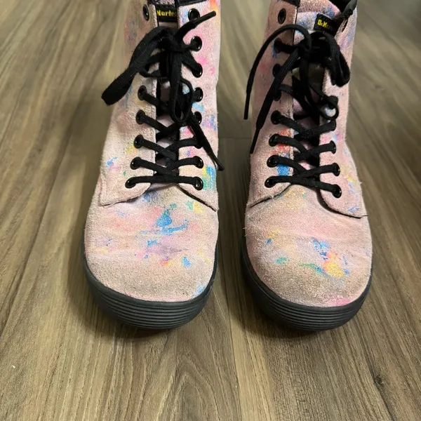 Dr. Martens Sheridan Rainbow Burst Suede Boots - Image 4