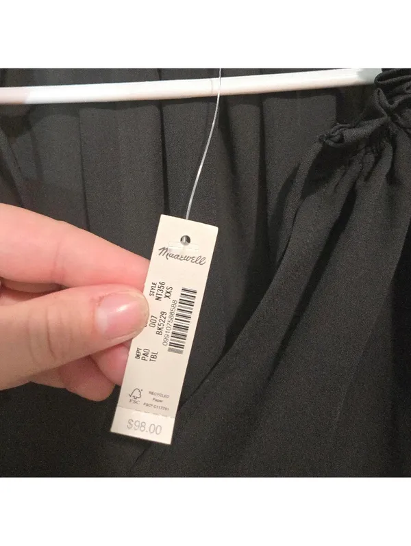 Madewell Long-Sleeve Tie-Neck Top - Image 5