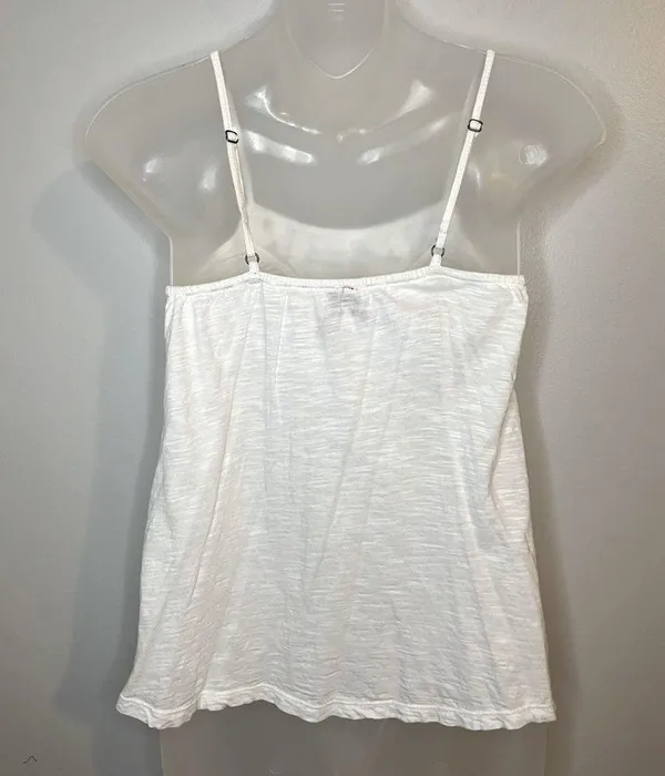 Red Camel Off-White Embroidered Tank Top Size XS - Image 2