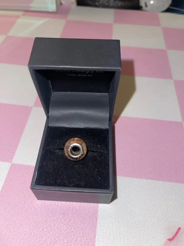 This is a Persona Sterling Silver "Soft Pink Fiery Copper" bead charm with a sterling silver core. - Image 6