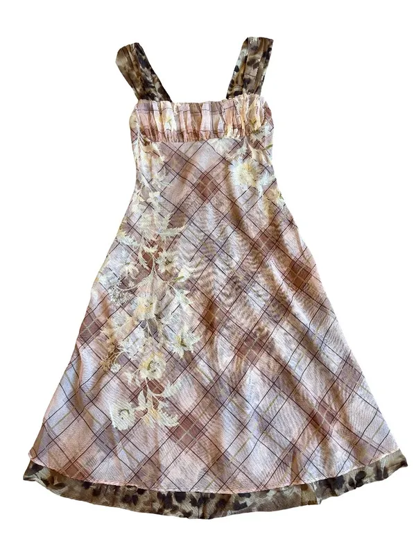 Free People Morning Dew Midi Dress Mixed Media Flowy Floral Size Medium NWT NEW - Image 2