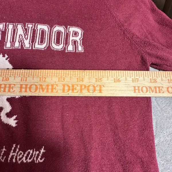 2 Womens Harry Potter Gryffindor Long Sleeve Sweater Small Brave At Heart M Blue - Image 5