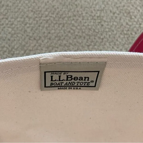 NEW L. L. Bean Boat and Tote Medium Shoulder Bag Long Handles Peony Pink NWT - Image 6