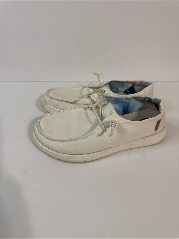 Hey Dude Women's Slip-On Sneakers in Off-White - Image 6