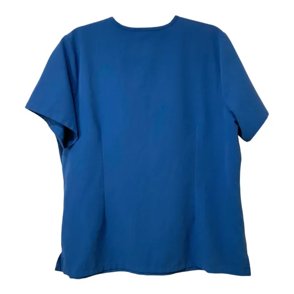 FIGS Women's Catarina Classic V-Neck One-Pocket Scrub Top in Royal Blue Size XL - Image 2