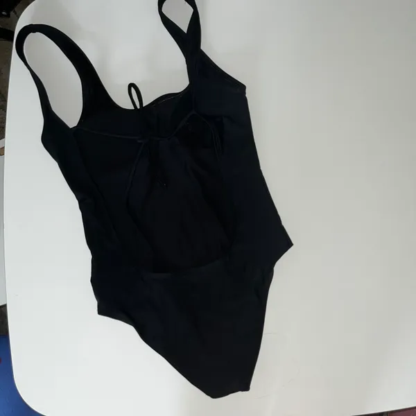 Aerie Black One Piece Open Back Swimsuit Size Xs - Image 2