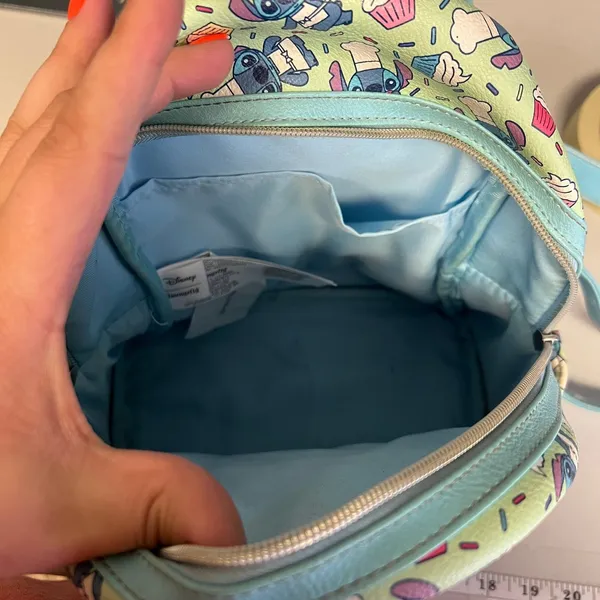 Disney Loungefly Stitch Chef Cupcake Mini Backpack‎ Green Blue - Image 7