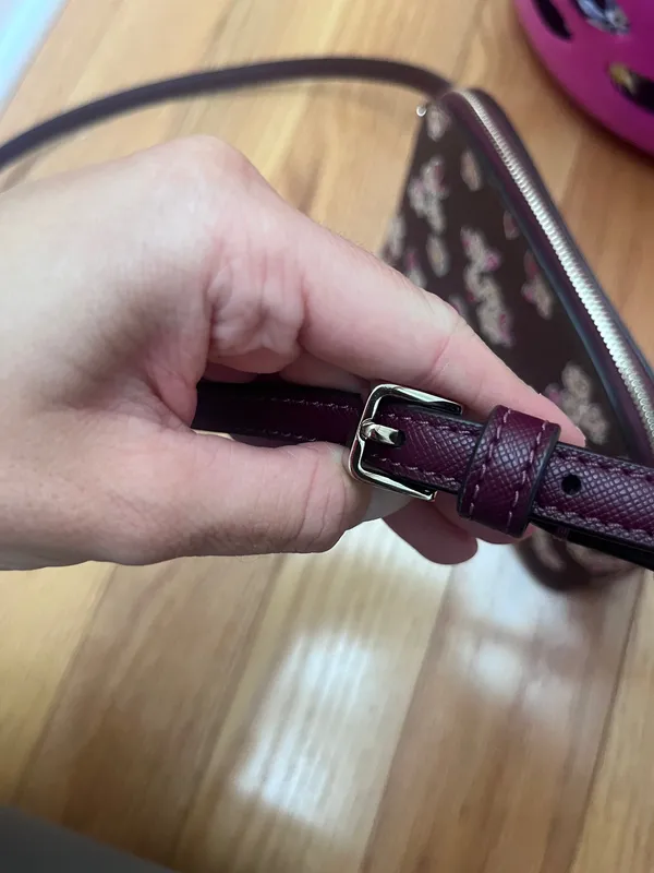 Kate Spade Crossbody Purse Floral Purple - Image 9