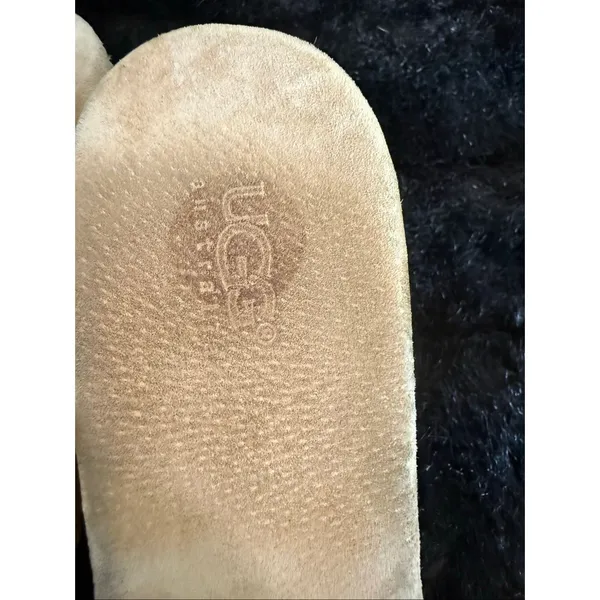 UGG Australia Alvina Wedge Suede Slip On Sandals Women's Size 10 - Image 4
