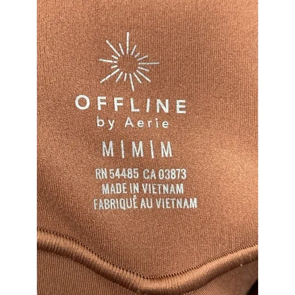 Offline By Aerie Real Me Jogger Medium Terracotta Pocket High Rise Fold Over - Image 6