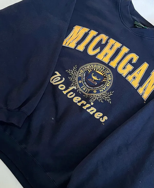 vintage university of michigan sweatshirt - Image 2