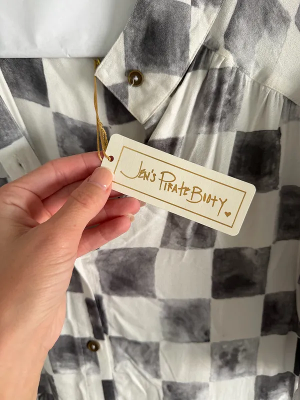 NWT Jen’s Pirate Booty Checkerboard Maxi Dress - Image 4