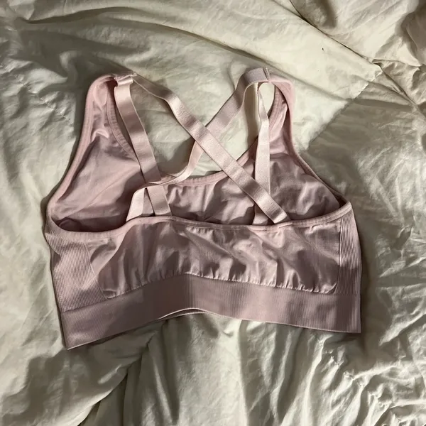 Puma 2X light pink criss cross sports bra - Image 2