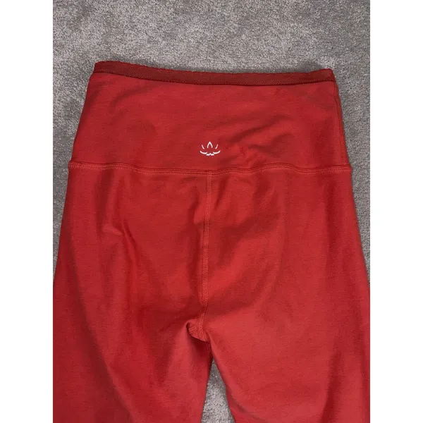 Beyond Yoga Spacedye Allure High Waisted Leggings Red Ash‎ Heather L Lace Trim - Image 5