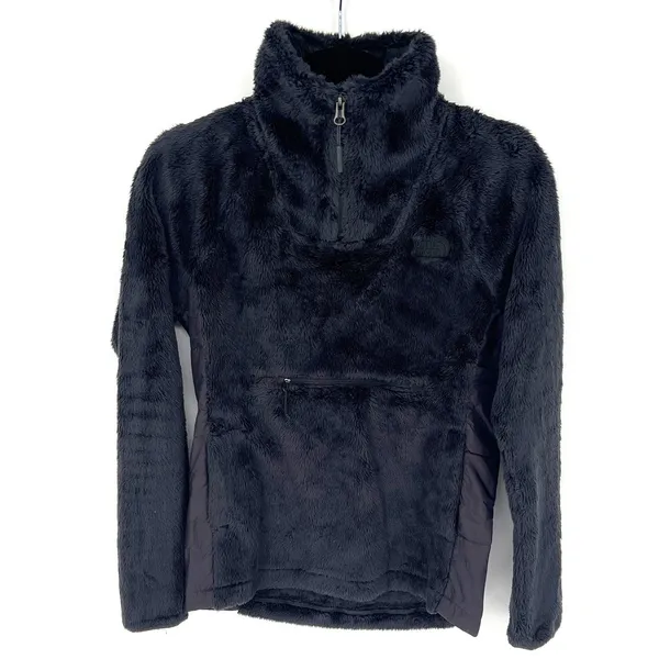 The North Face Osito Sport Hybrid 1/4 Zip Fleece Women's XS‎ Black Cozy Pullover - Image 5