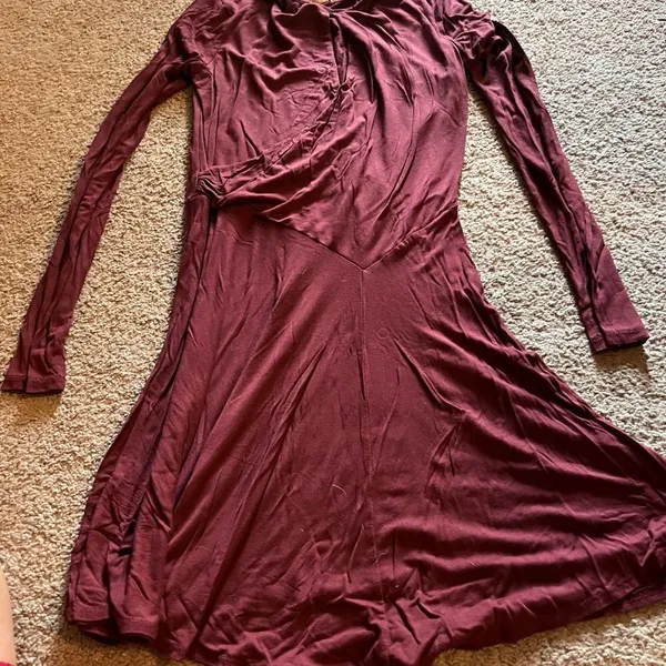 Free people beach small burgundy dress‎ - Image 5