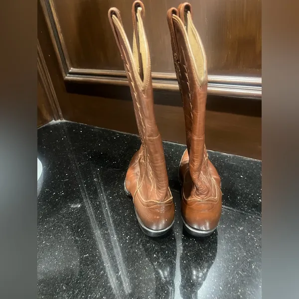 Tony Lama Brown Women’s Leather Boots size 5 1/2 - Image 6