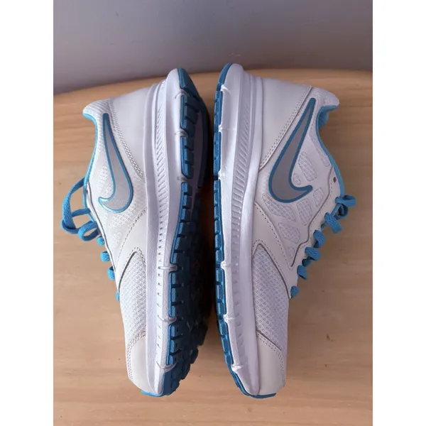Nike Downshifter 6 Shoes Womens Size 6 White Turquoise Running Sneakers 684765 - Image 6