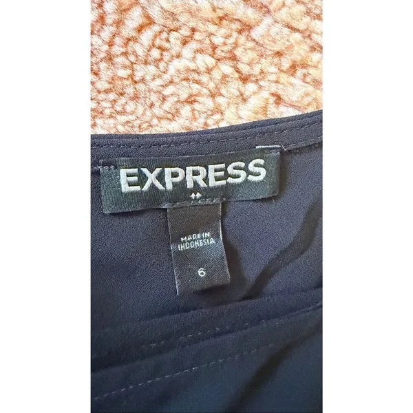 Express Black Wrap Romper Skort Adjustable Straps Size 6 - Image 3