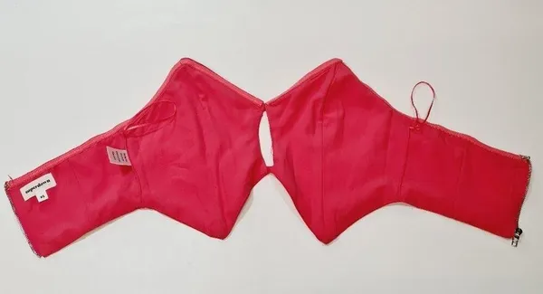 Superdown Clara Cut Out Top in Hot Pink XS - Image 4