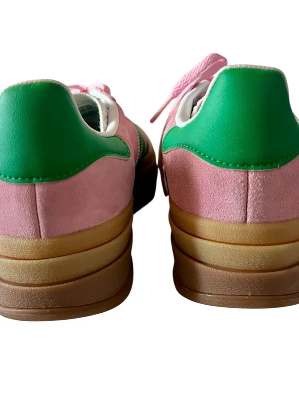 Adidas Originals Gazelle Bold True Pink Green Platform Women’s Size 8.5 Ex Cond - Image 8