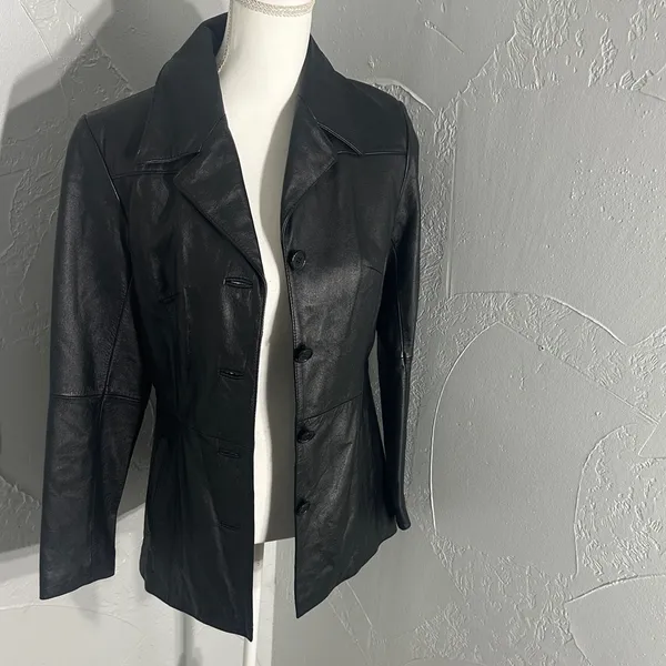 Wilsons Leather ,Genuine Leather Jacket XS – Classic Black, Excellent Condition - Image 5