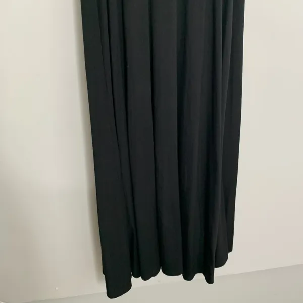 Reformation A-Line Fitted Scoop Neck Midi Length Dress Womens Small Black - Image 3