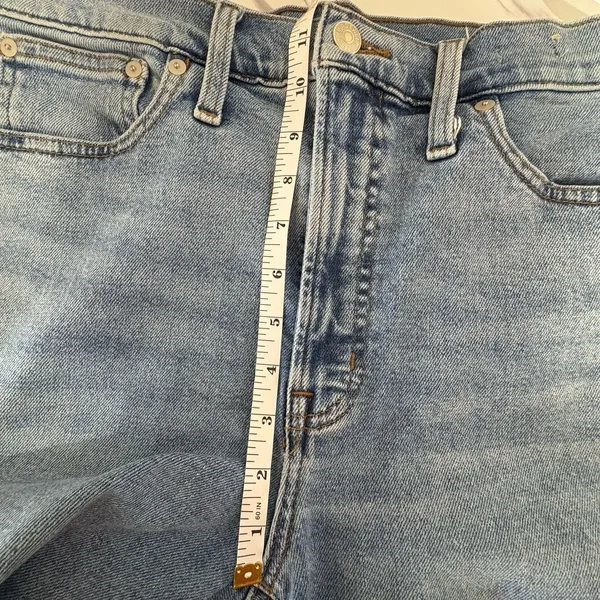 Madewell‎ the Perfect Vintage Jeans Women 30 Blue High Rise Distressed Knee - Image 11