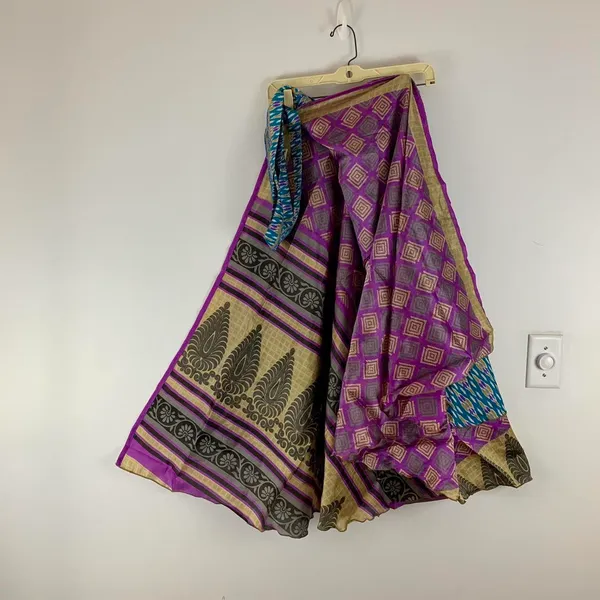 Reversible Maxi Wrap Skirt BINW708 - Image 2