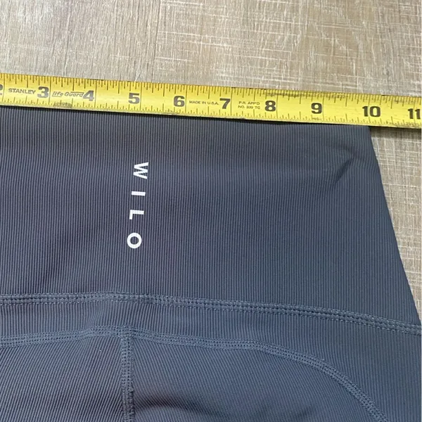 Wilo The Label Base Ribbed Legging Charcoal Gray Size Small Pockets Workout NWOT - Image 15