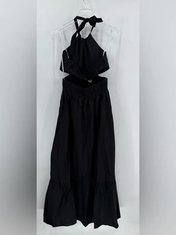 Self contrast x Anthropologie black cut out maxi dress size‎ medium NWT - Image 3