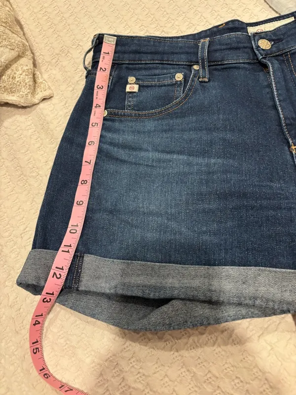 AG Adriano Goldschmied Hailey Rollup‎ Ex-Boyfriend Denim shorts size 27R - Image 10
