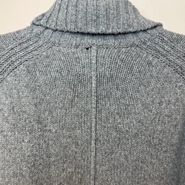 Zadig & Voltaire Alma Amour Grey Merino Wool Sequin Turtleneck Sweater Small - Image 5