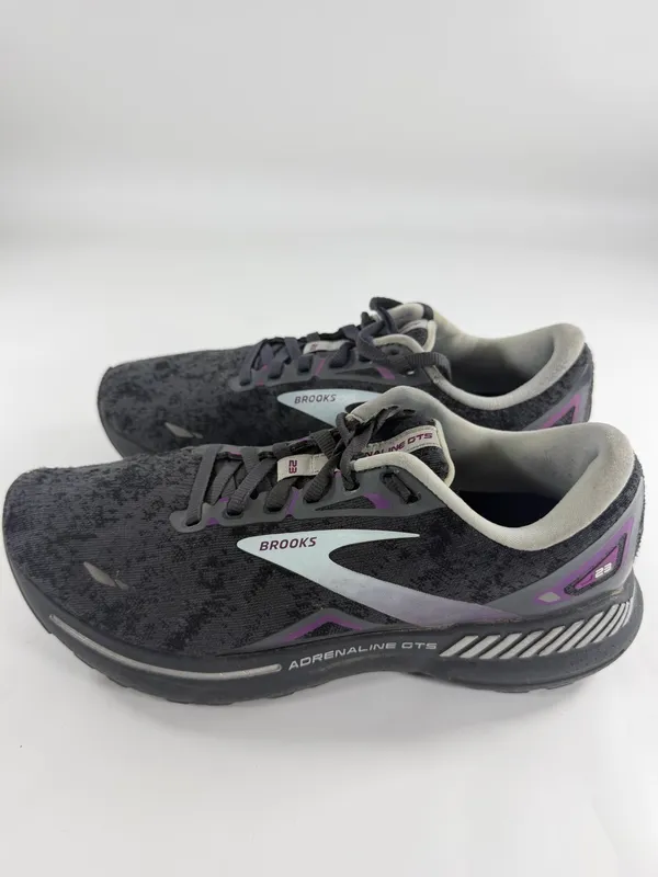 Brooks Adrenaline GTS 23‎ Gray Purple Stability Running Shoes Womens 9.5 Med - Image 5