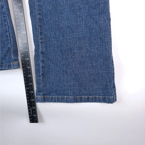 Lee Jeans Womens‎ 11/12L (33x33) Blue One True Fit Bootcut High Rise Stretch - Image 9