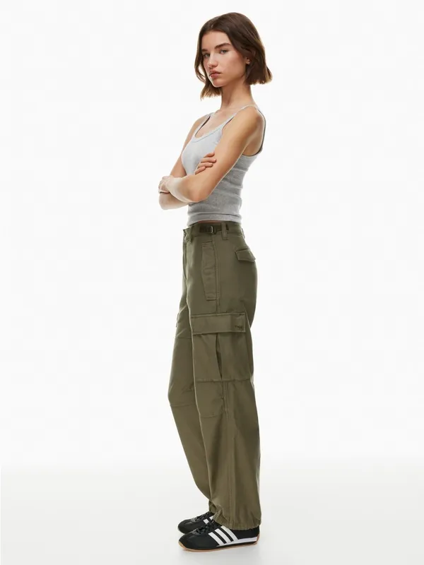 Aritzia TNA Supply Cargo Pant Green Womens Size 10‎ - Image 2