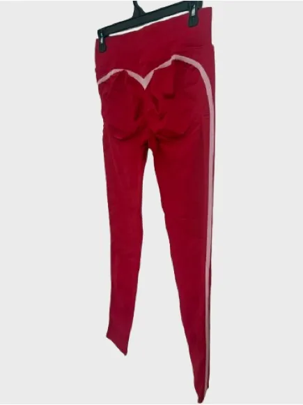 Gymshark Women’s Red High-Waist Leggings - Image 3