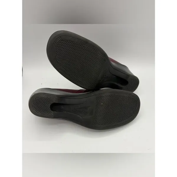 Dansko Aubrey burgundy leather clog women’s 40/10 professional comfort - Image 6