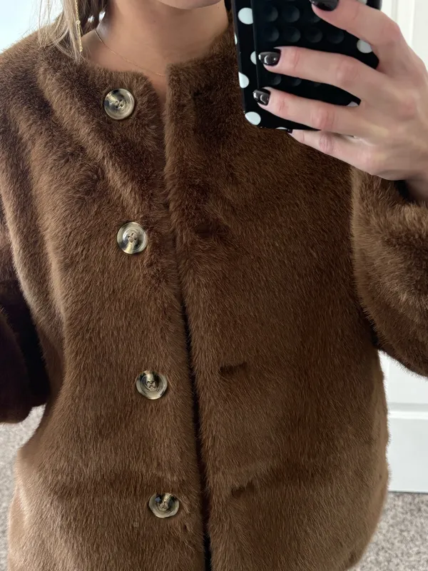 H&M Faux Fur Jacket - Image 2