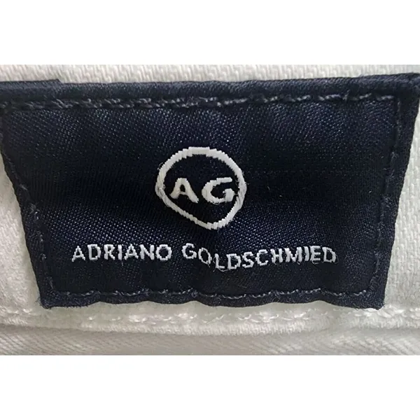 AG Adriano Goldschmied Womens The Prima Cropped Jeans,‎ White, 25 - Image 6