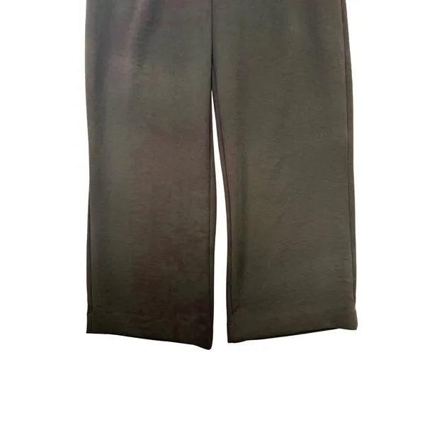 Abercrombie &‎ Fitch Black Wide Leg Pleated Trousers High Rise Size 8 29 Pants - Image 4
