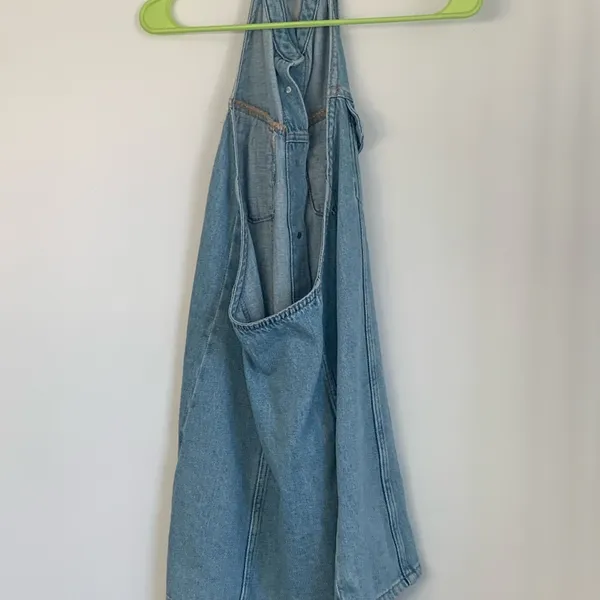 Zara Sky Blue Denim Dress - Image 2