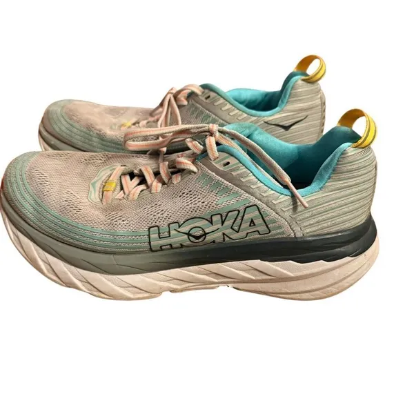 Hoka One One Womens Bondi 6 1019270 VBWI Gray‎ Running Shoes Sneakers Size 7.5 - Image 2