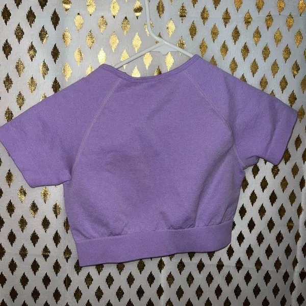 Seamless crop top purple size S Purple - Image 3