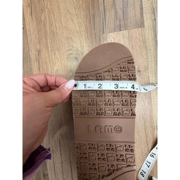 Lamo Chestnut Shearling Suede House Slippers‎ Cozy Slip On Mule - Image 5